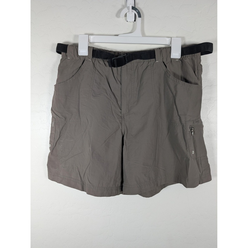 Columbia Shorts Womens Large Nylon‎ Hiking Cargo Outdoors Pockets Belt AL4488